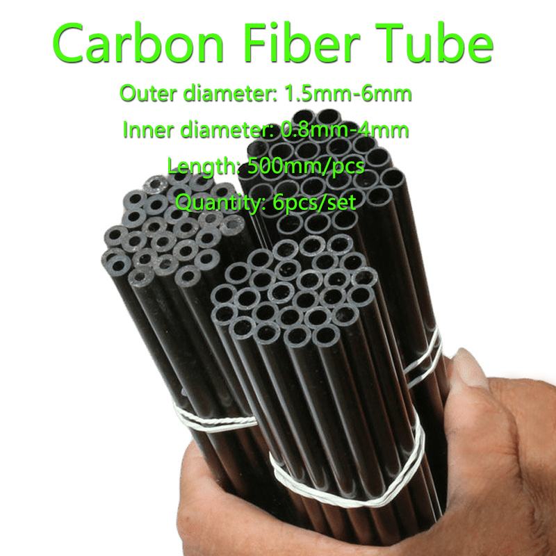 Brushless Motor Thrust Test Stand - 6PC Carbon Fiber Tube Hollow Rod